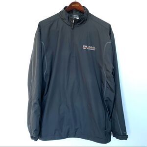 Nike Golf Mens Black Lightweight Athletic Dry-Fit 1/3 Zip Jacket, Size XXL
